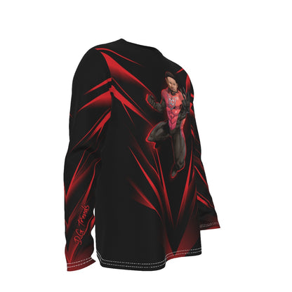 Miami Lit Cool DRI Moisture Wicking Performance Sports and Casual Long Sleeve Shirt (SUPERHERO PRINTED ON FRONT) - DG Trends Streetwear